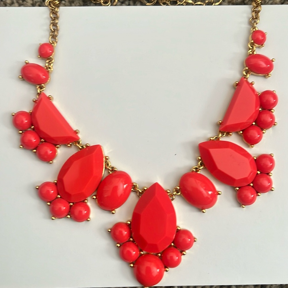 Kate Spade Coral Statement Necklace